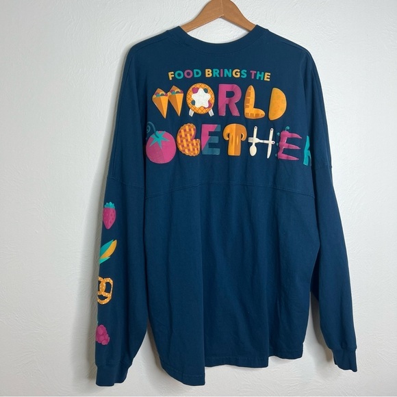 Disney Spirit Jersey Blue Epcot Food & Wine Festival 2022 Pullover Top Size XXL - Picture 5 of 10